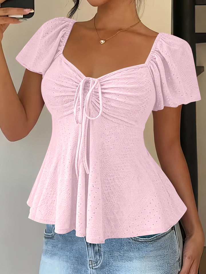 Josephine | Bluzka Peplum z Falbanami