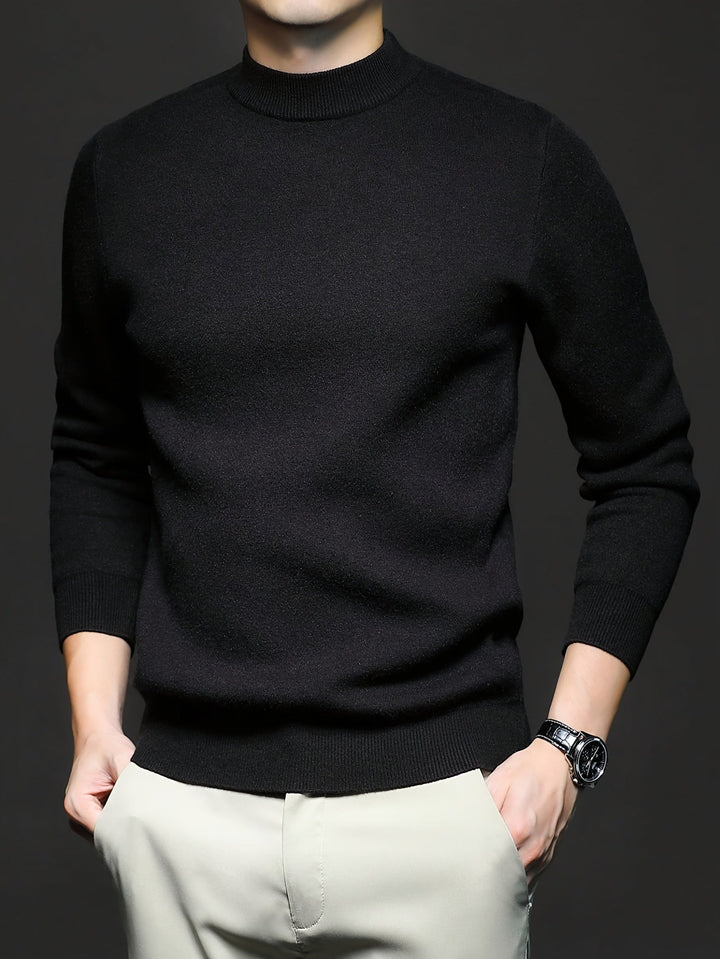 Everett | Elegancki Sweter z Wysokim Kołnierzem
