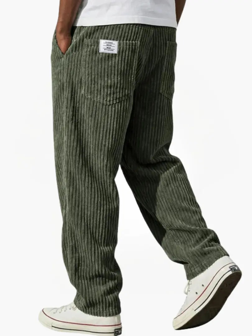 Gary | Spodnie w stylu vintage z kordurowej tkaniny