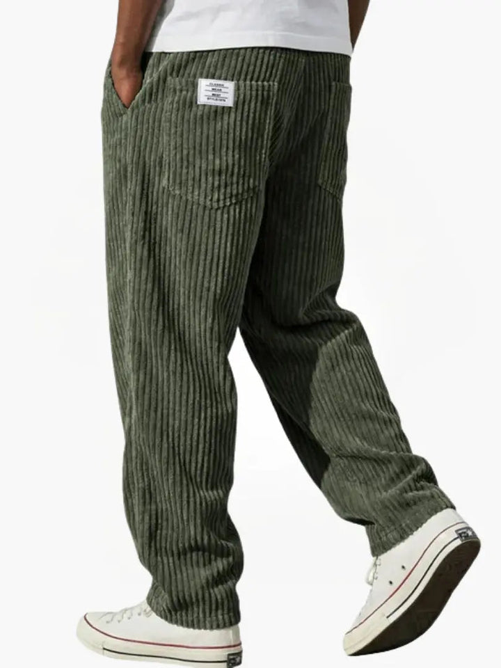 Gary | Spodnie w stylu vintage z kordurowej tkaniny