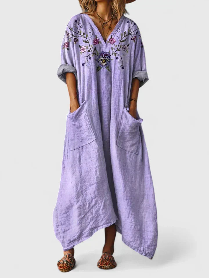 Aurora | Elegancka Sukienka Oversize z Kieszeniami