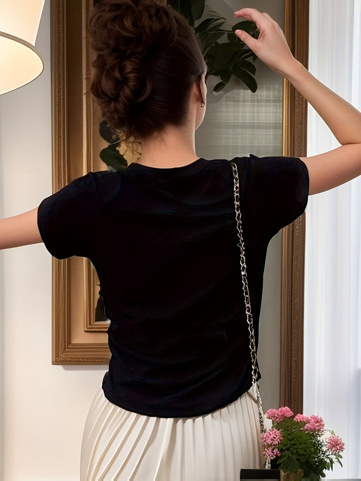 Della | Elegancki Top z Mock-Neck