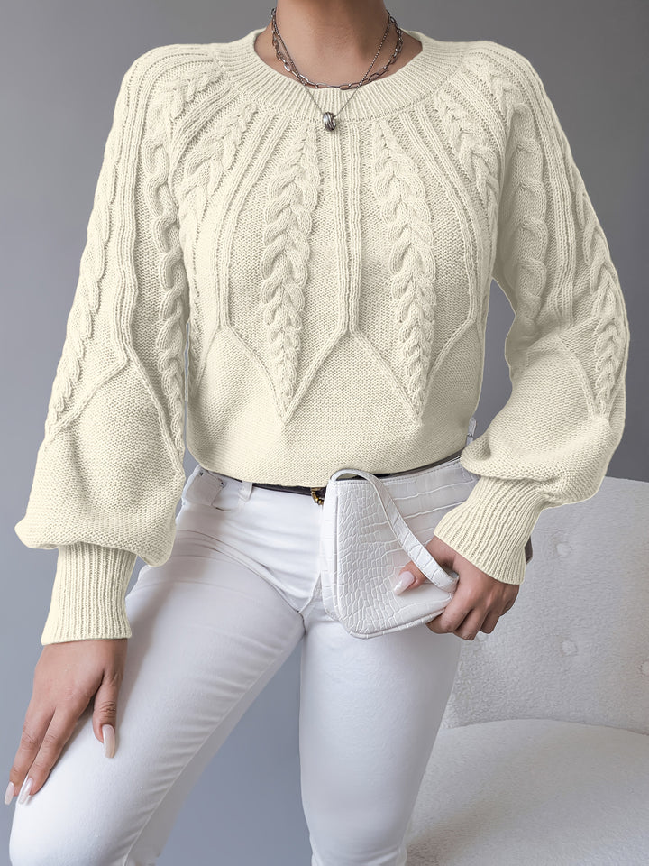 Elsie | Sweter z teksturą w warkocze
