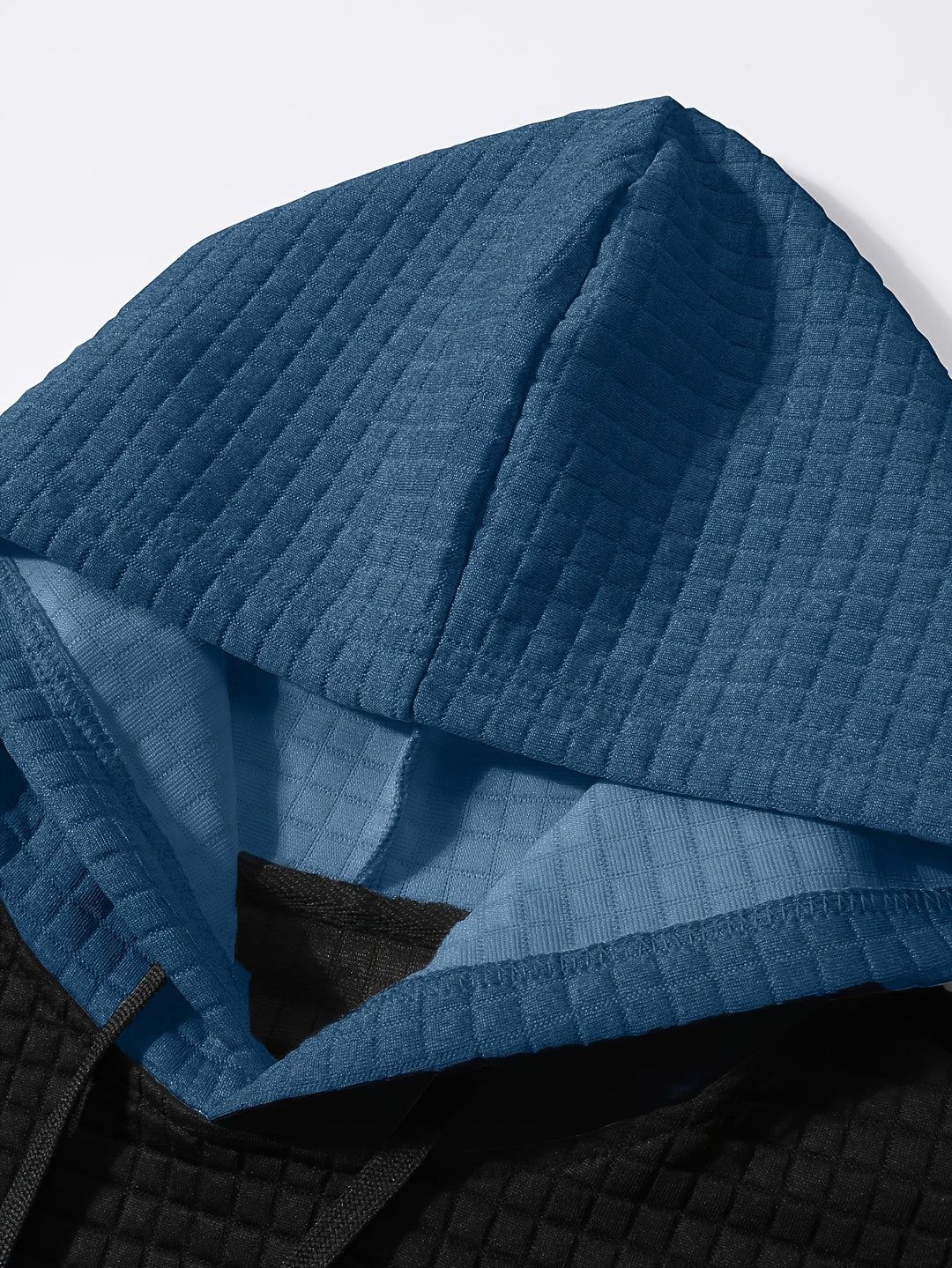 Hayes | Teksturowany Hoodie w Blokach Kolorystycznych