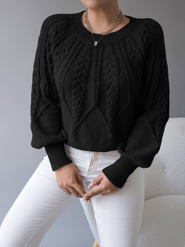 Elsie | Sweter z teksturą w warkocze