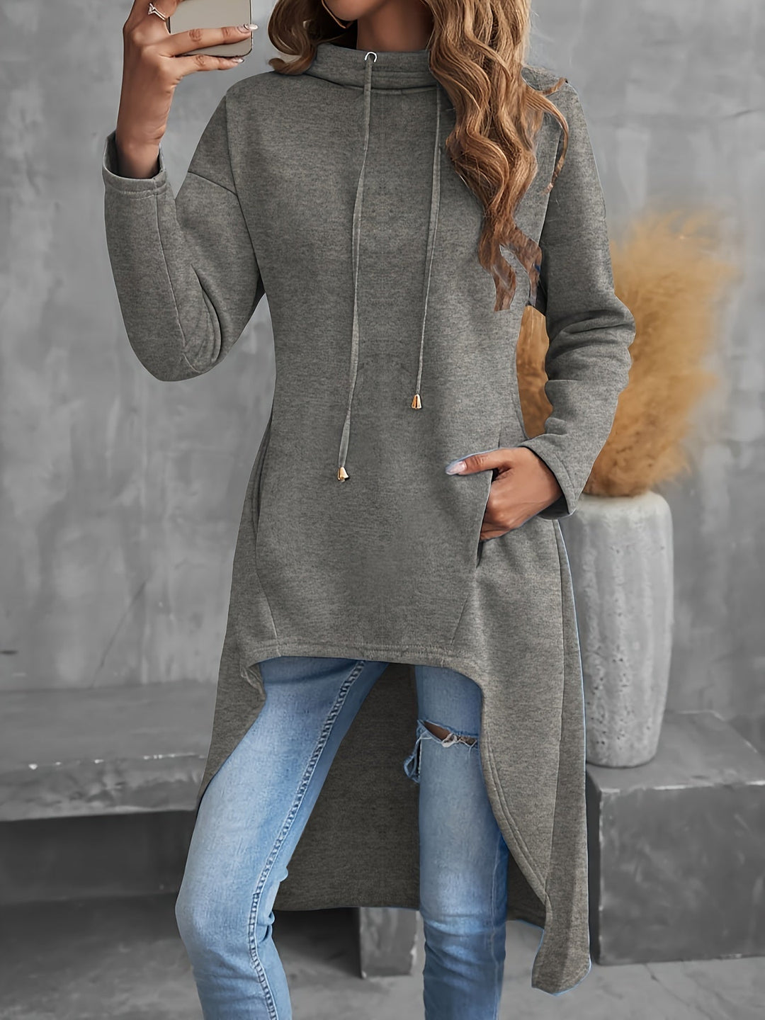 Tabitha | Bluza z kapturem z regulowanym sznurkiem