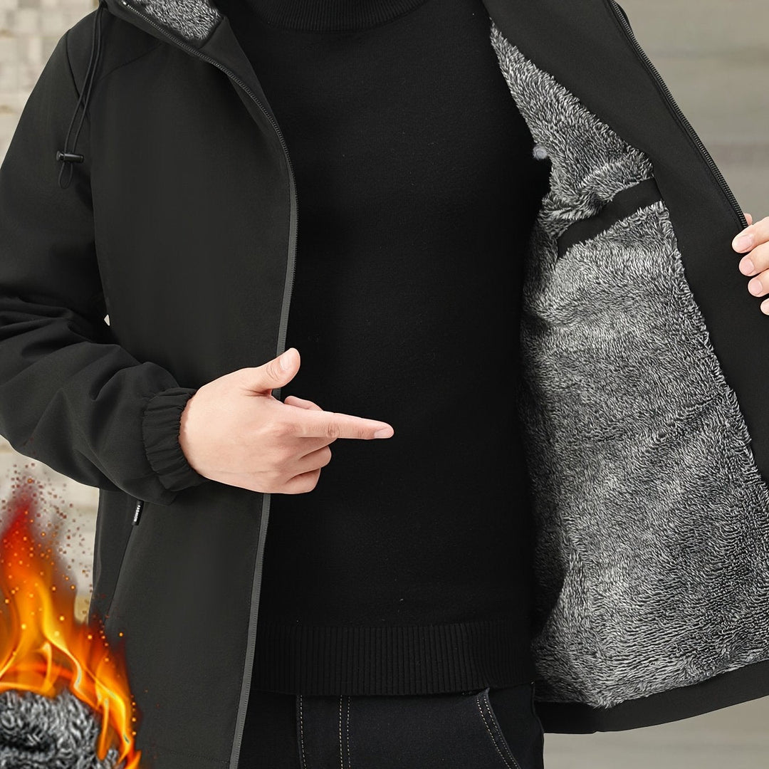 Victor | Przytulna Kurtka z Kapturem i Fleece&