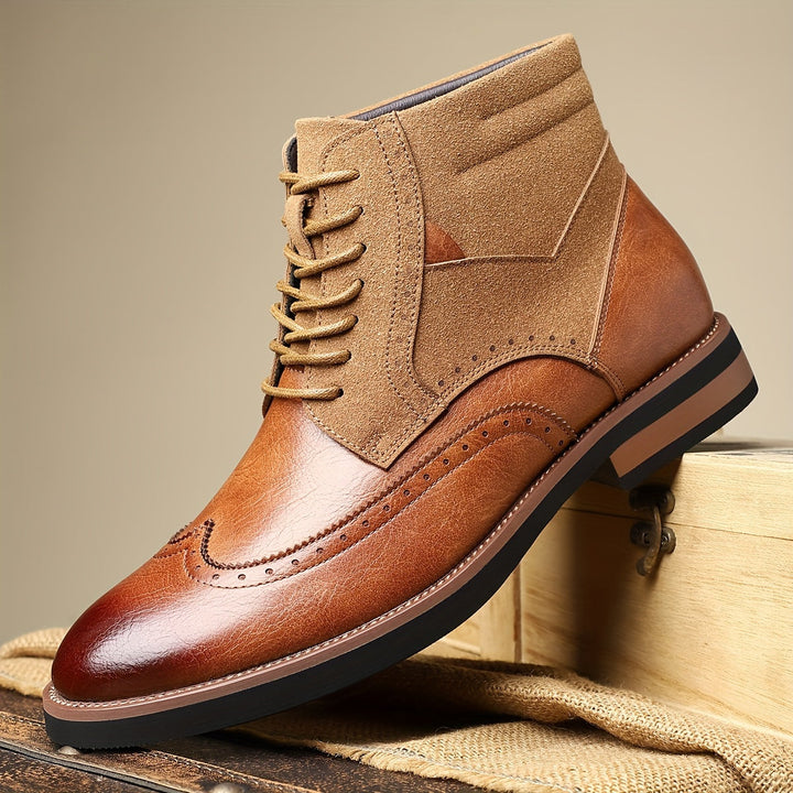 Roland | Klasyczne Botki Wingtip na Kostkę