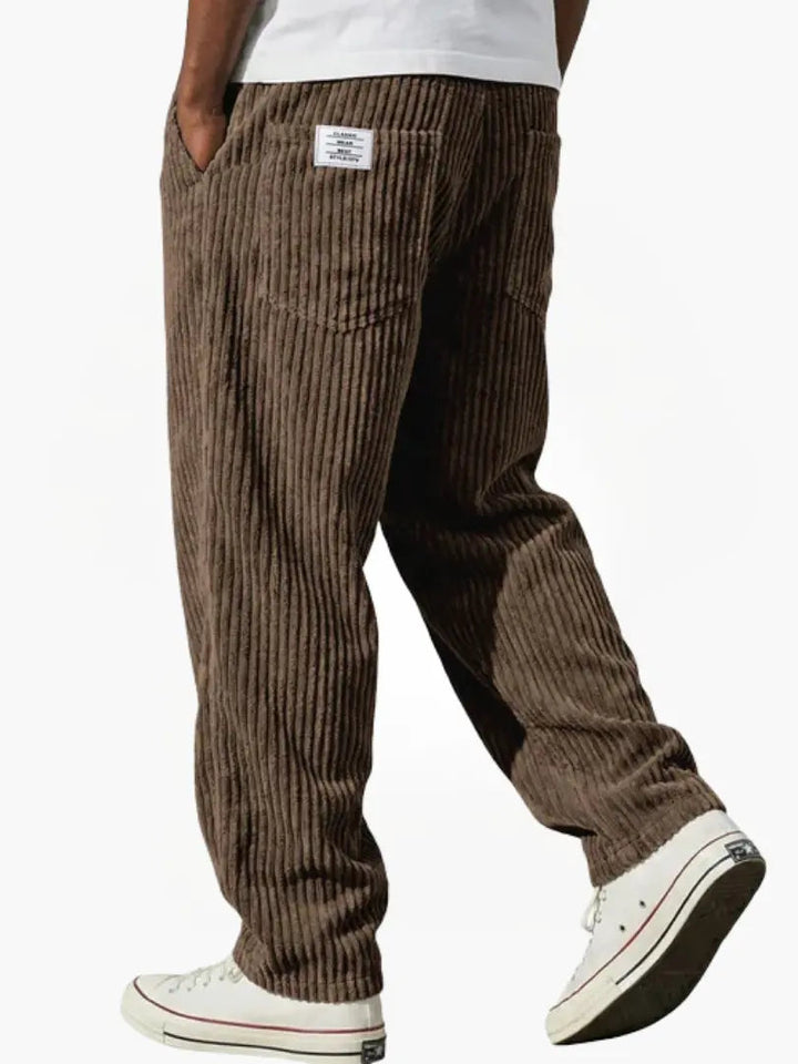 Gary | Spodnie w stylu vintage z kordurowej tkaniny