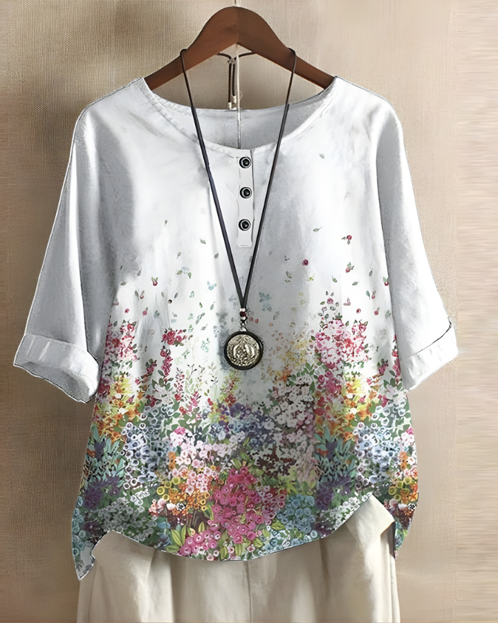Fiona | Luźna letnia bluzka boho