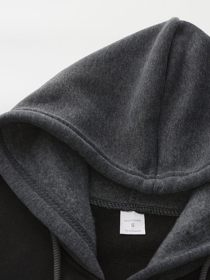 Cedric | Kolorowy Blok Zip-Up Hoodie
