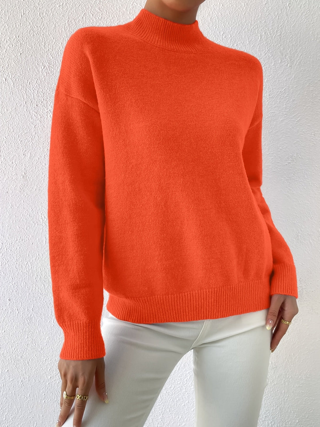 Lorelei | Elegancki Sweter z Mock Neck
