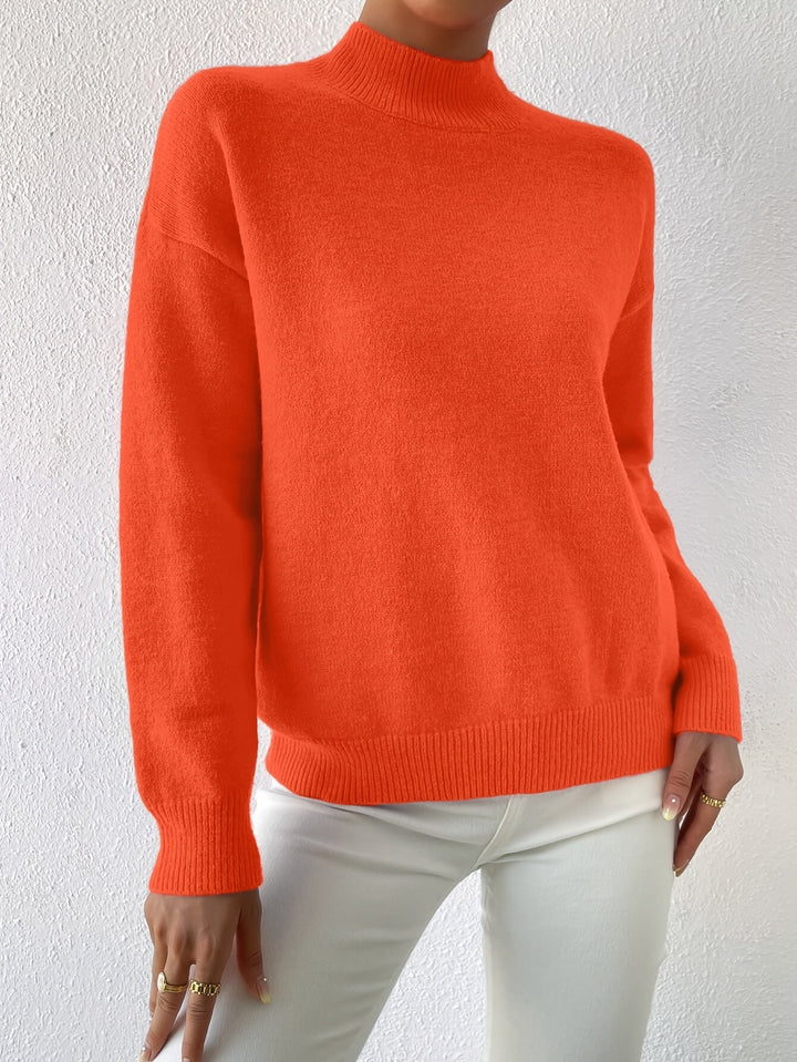 Lorelei | Elegancki Sweter z Mock Neck