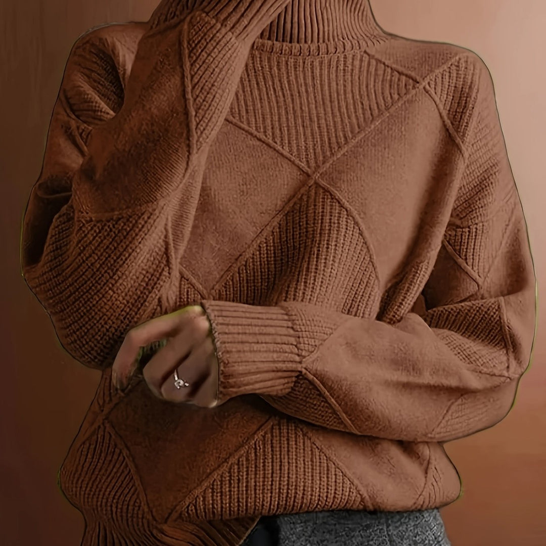 Maeve | Sweter z teksturowanym golfem