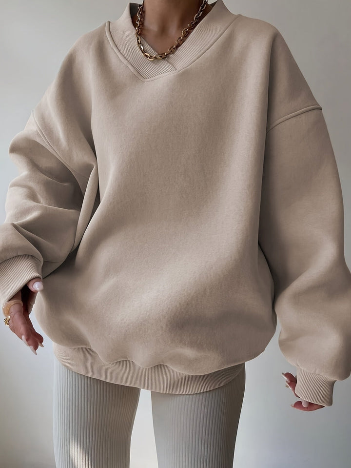 Hazel | Luźny sweter z półzamkiem
