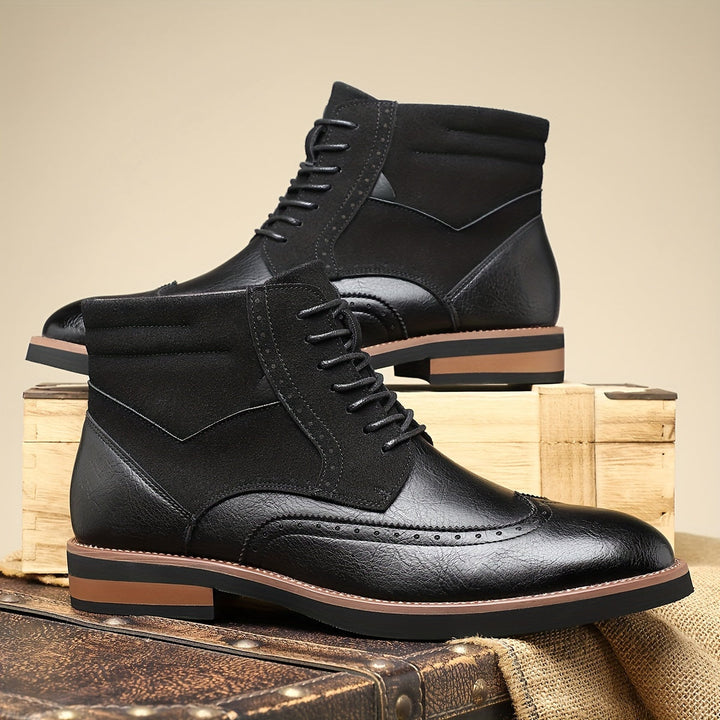 Roland | Klasyczne Botki Wingtip na Kostkę