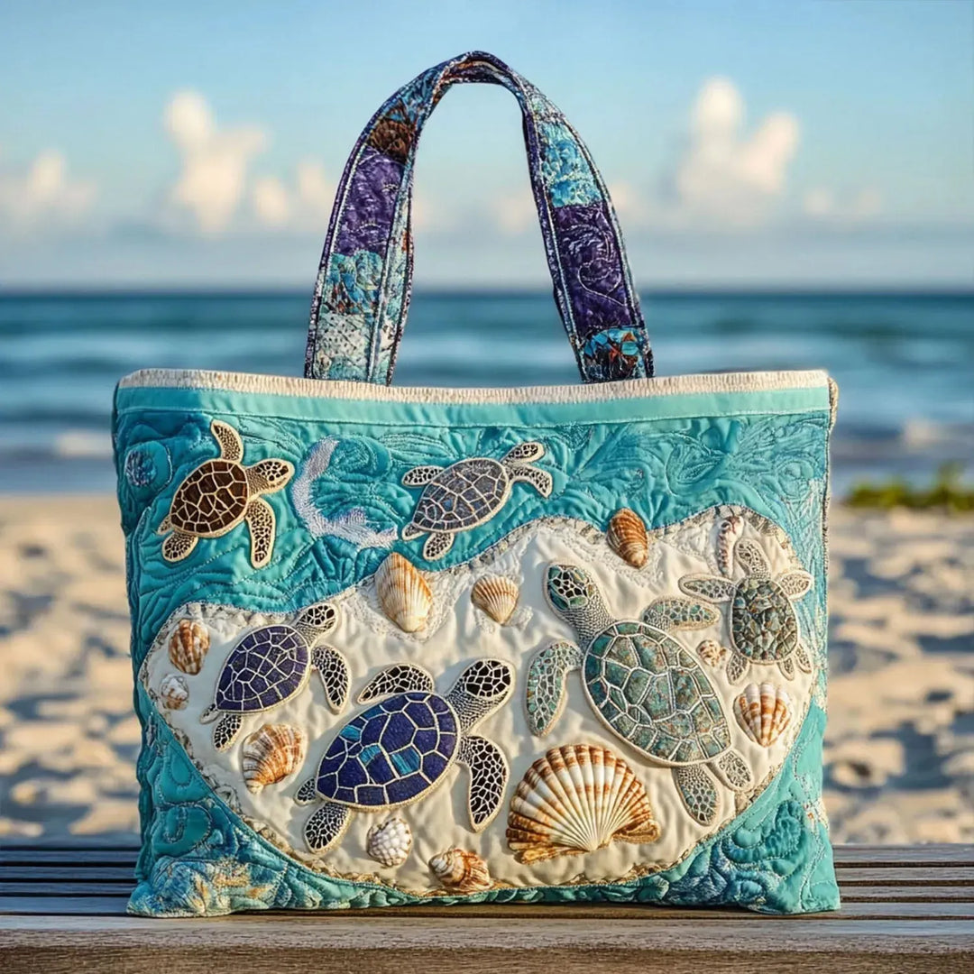 Megan | Elegancka Torba na Zakupy z Motywem Oceanu