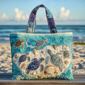 Megan | Elegancka Torba na Zakupy z Motywem Oceanu