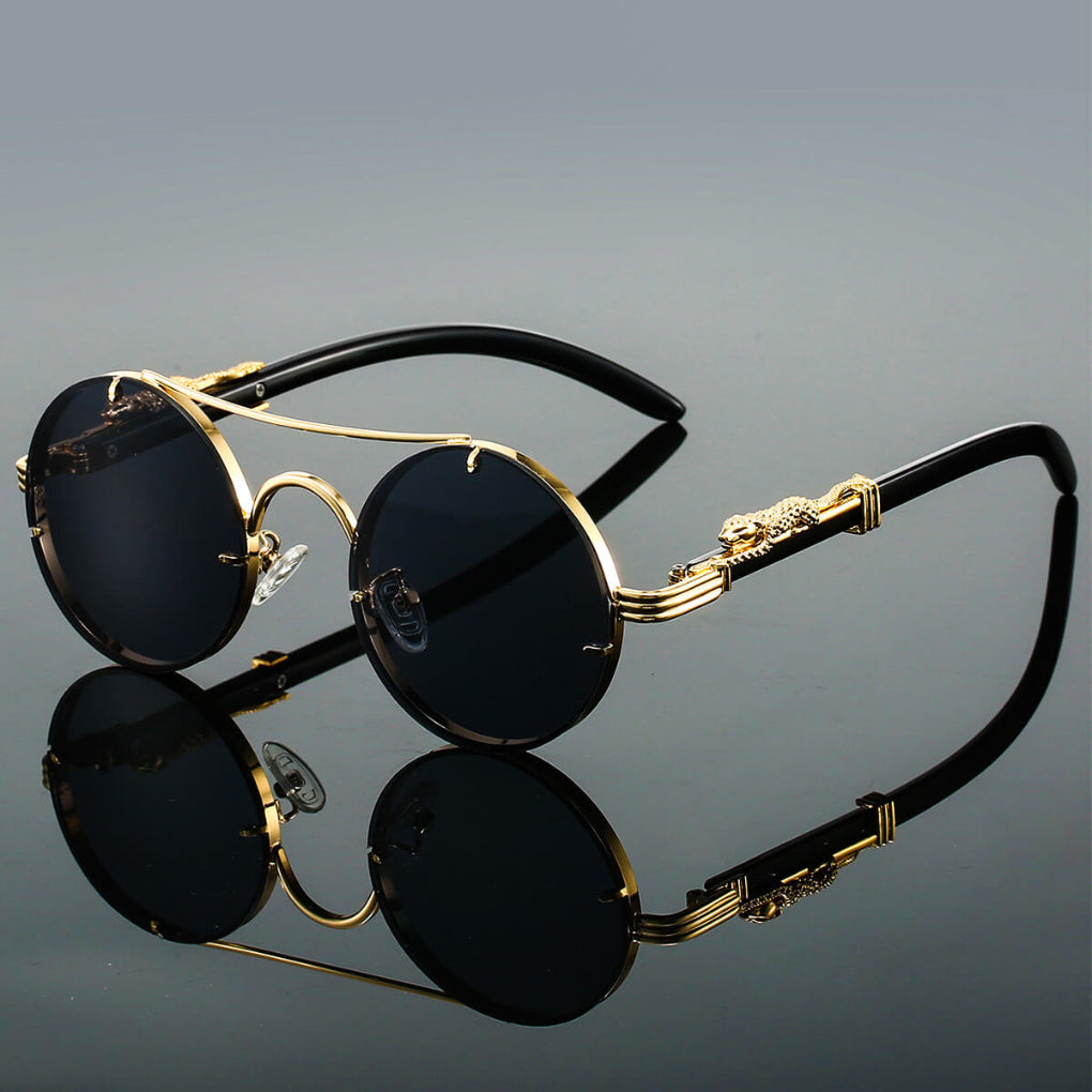 Cayden | Eleganckie Retro Owalne Okulary Przeciwsłoneczne