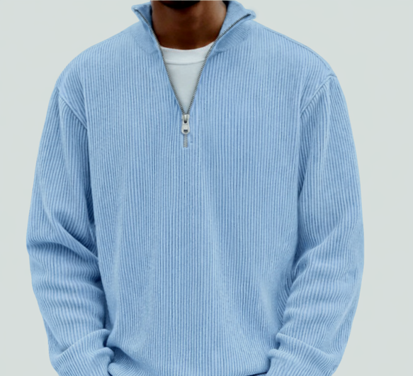 Chase | Stylowy sweter z zamkiem i wysokim kołnierzem