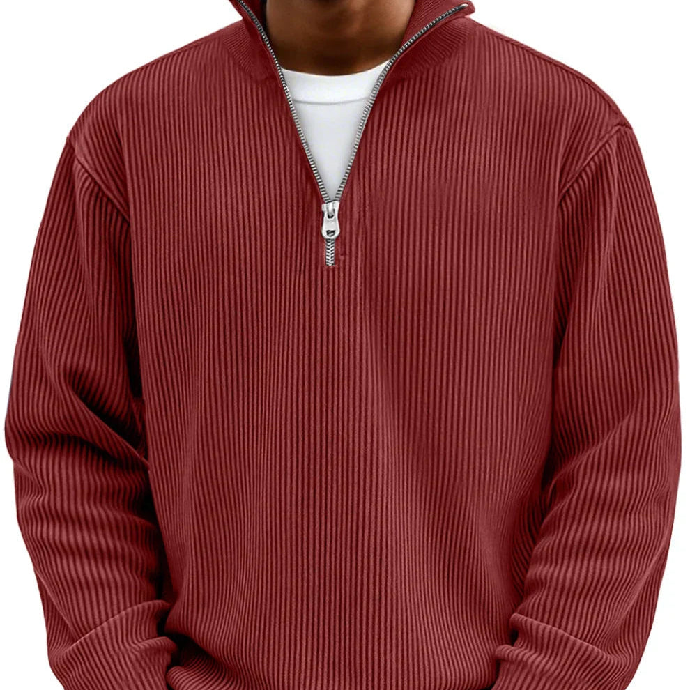 Chase | Stylowy sweter z zamkiem i wysokim kołnierzem