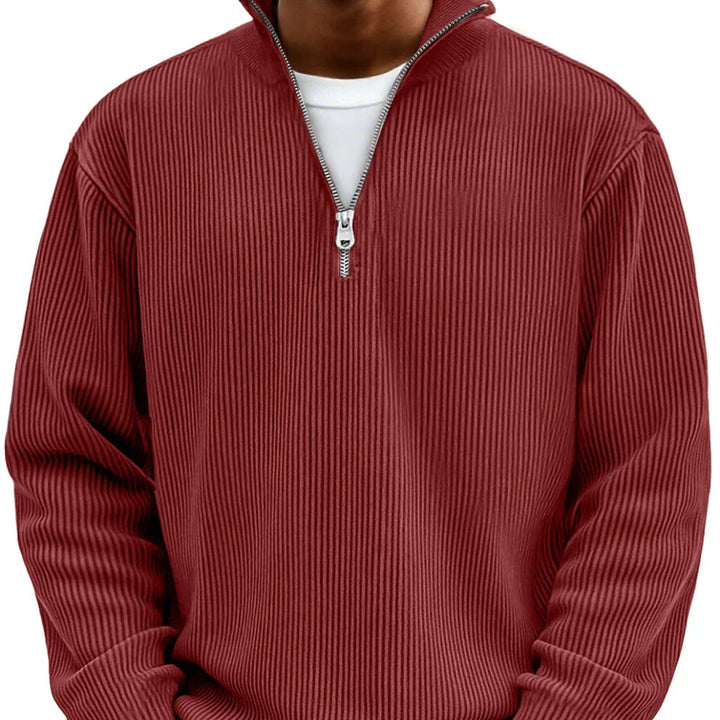 Chase | Stylowy sweter z zamkiem i wysokim kołnierzem