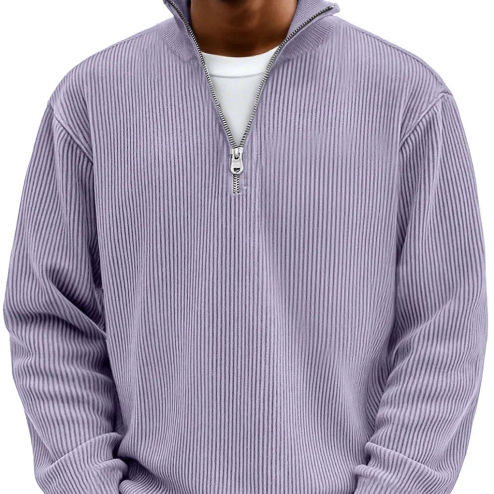 Chase | Stylowy sweter z zamkiem i wysokim kołnierzem