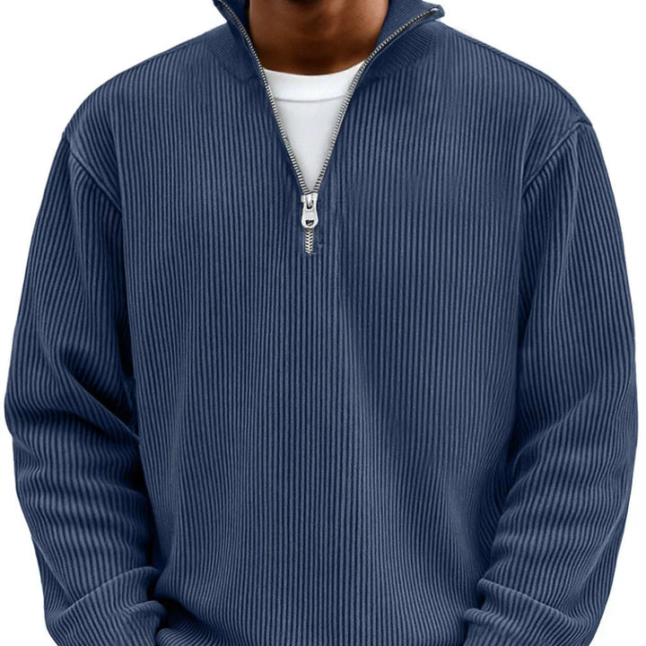 Chase | Stylowy sweter z zamkiem i wysokim kołnierzem
