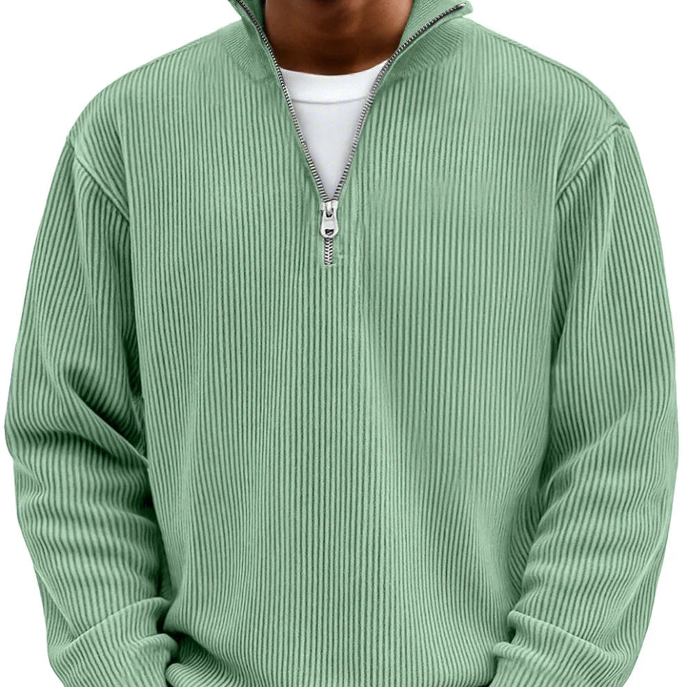Chase | Stylowy sweter z zamkiem i wysokim kołnierzem