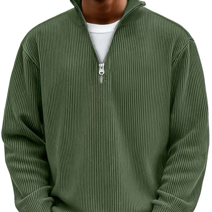 Chase | Stylowy sweter z zamkiem i wysokim kołnierzem