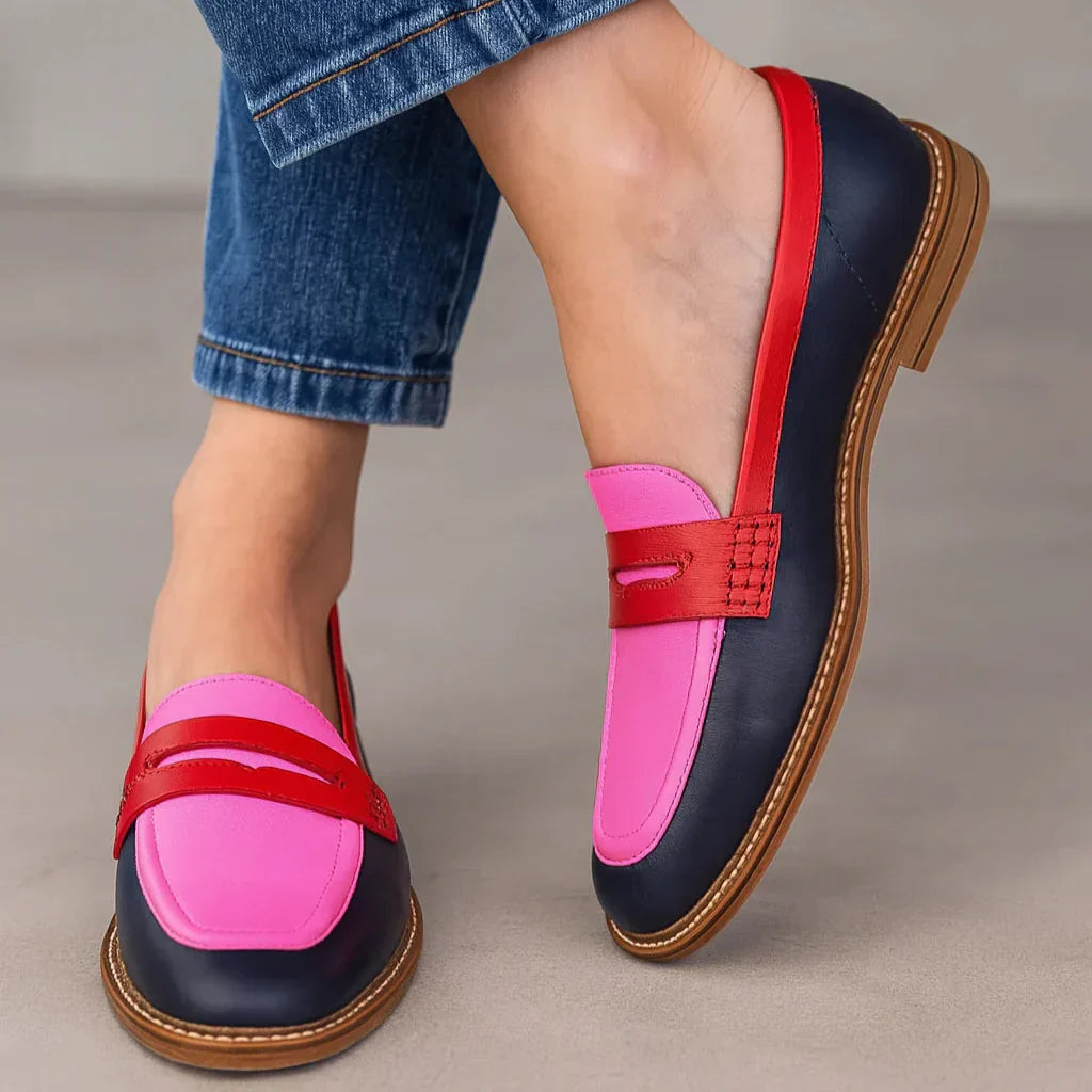 Hailey | Eleganckie Dwu-tonowe Premium Mokasyny
