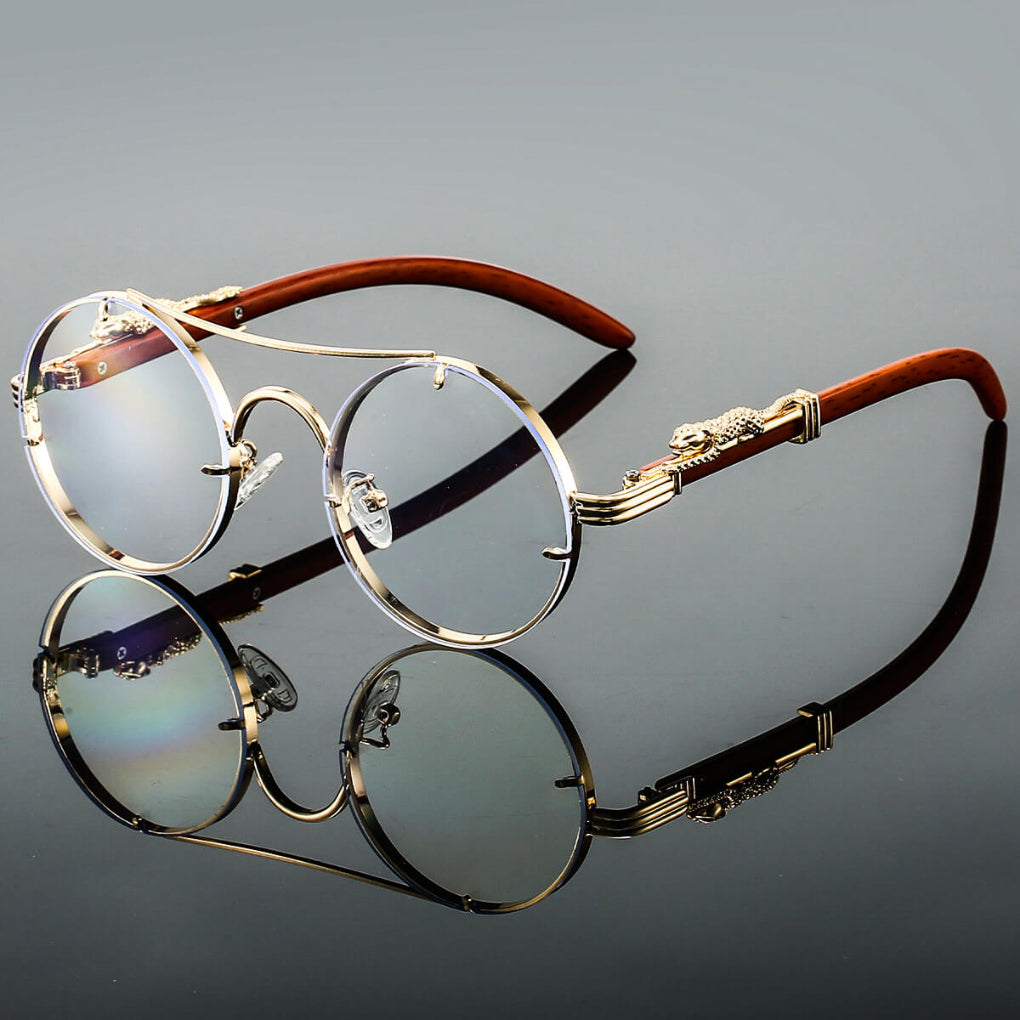 Cayden | Eleganckie Retro Owalne Okulary Przeciwsłoneczne