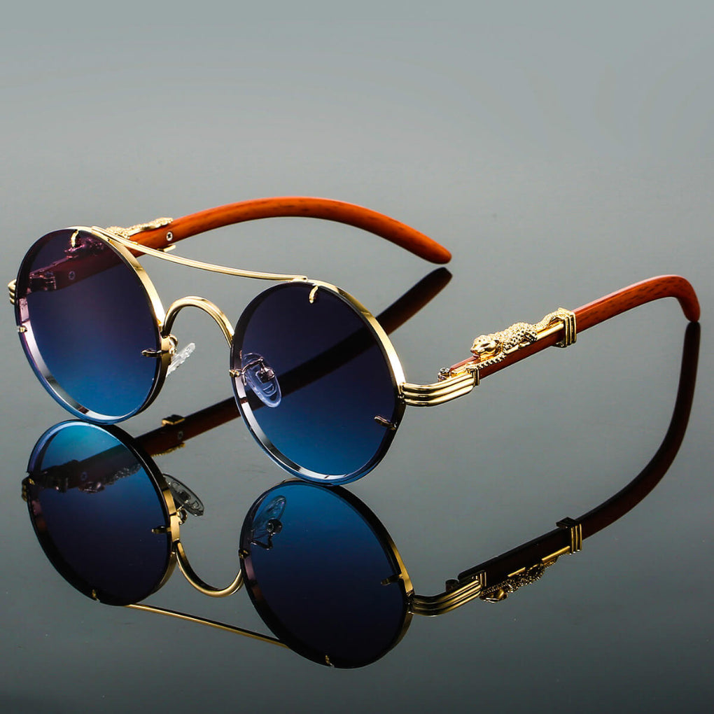 Cayden | Eleganckie Retro Owalne Okulary Przeciwsłoneczne
