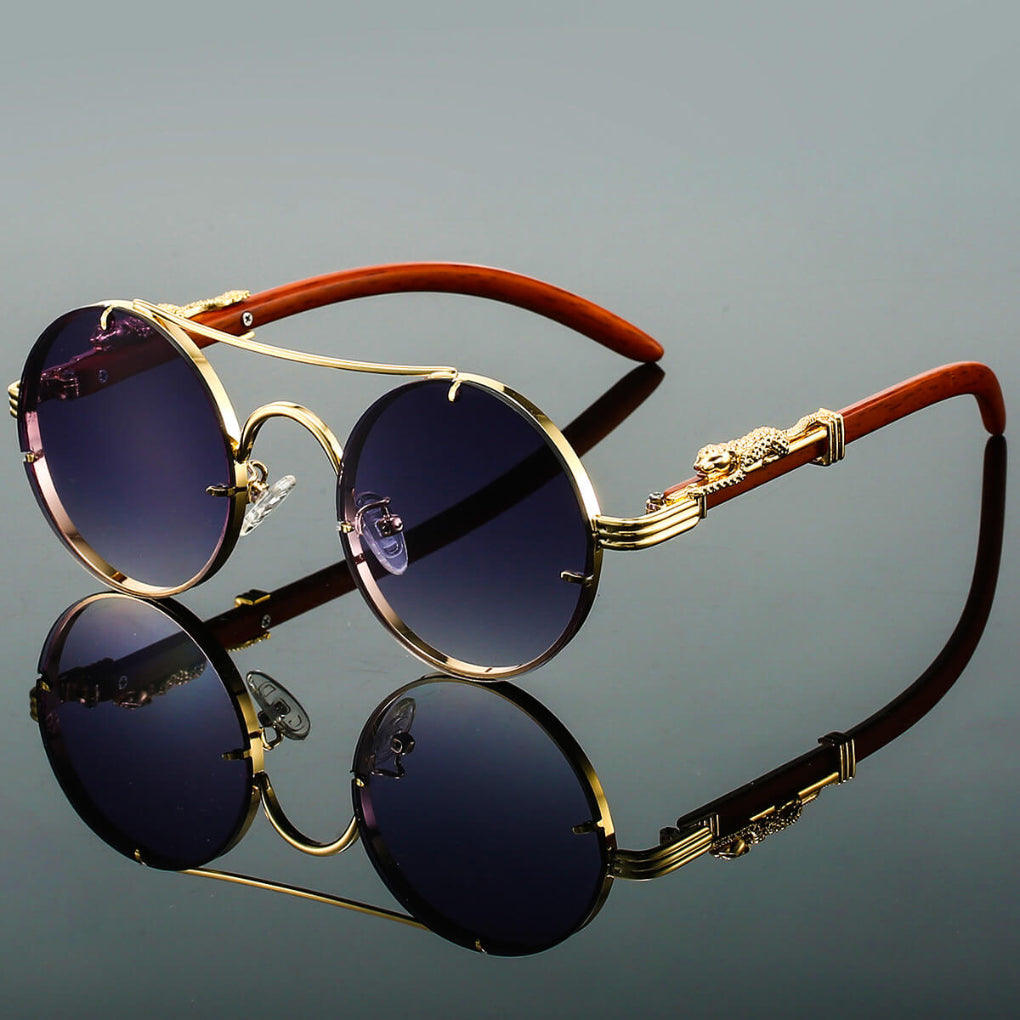 Cayden | Eleganckie Retro Owalne Okulary Przeciwsłoneczne