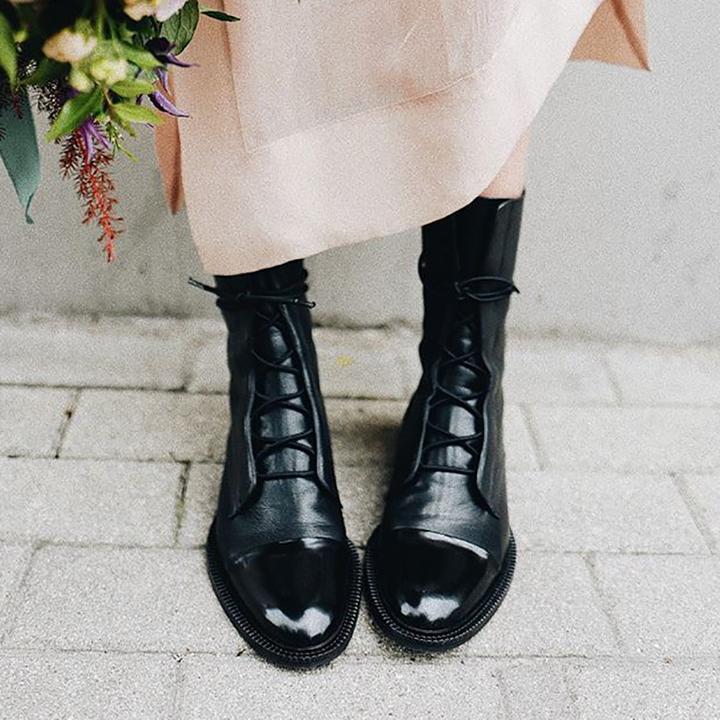 Sophia | Eleganckie Botki Sznurowane
