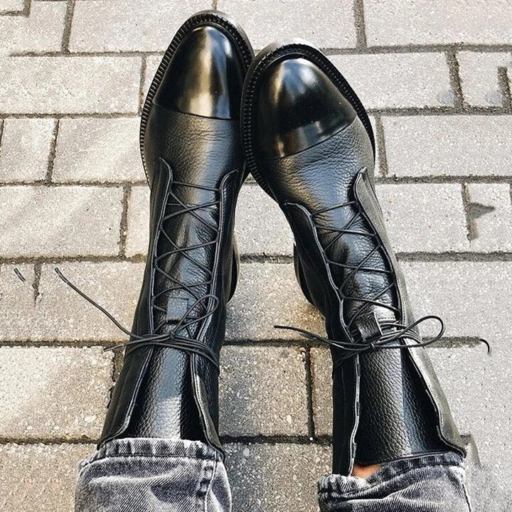Sophia | Eleganckie Botki Sznurowane