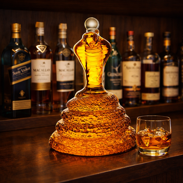 Rodney | Butelka Whisky w Designie Kobry