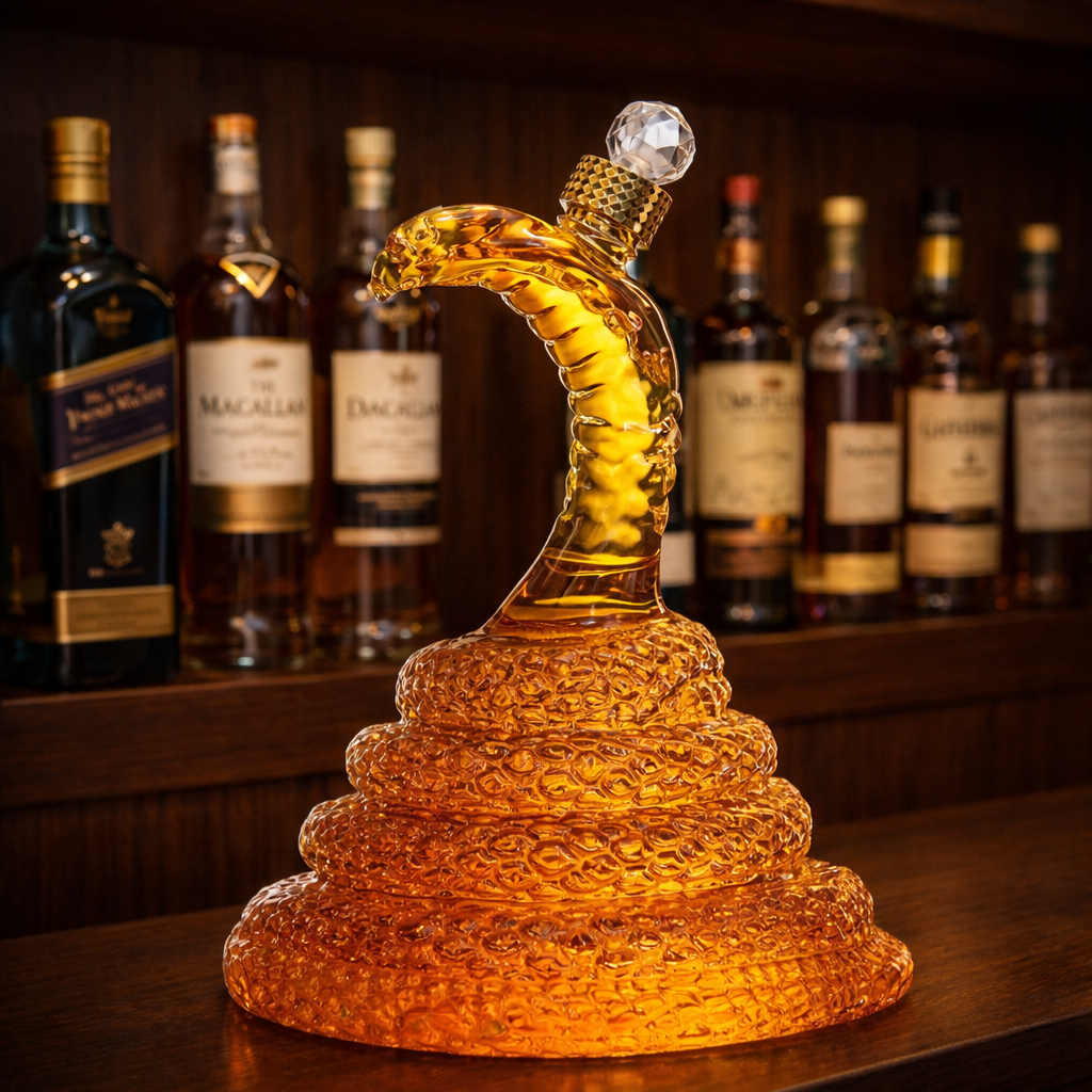 Rodney | Butelka Whisky w Designie Kobry