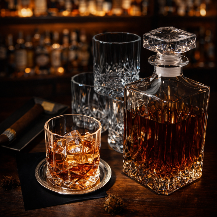 Shane | Zestaw Butelka Whisky z Butelką i Szklanką