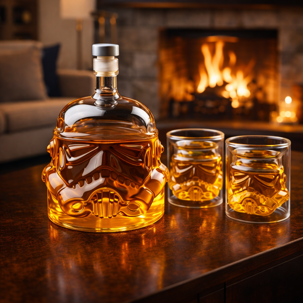 Darren | Zestaw Butelka Whisky i Szklanka