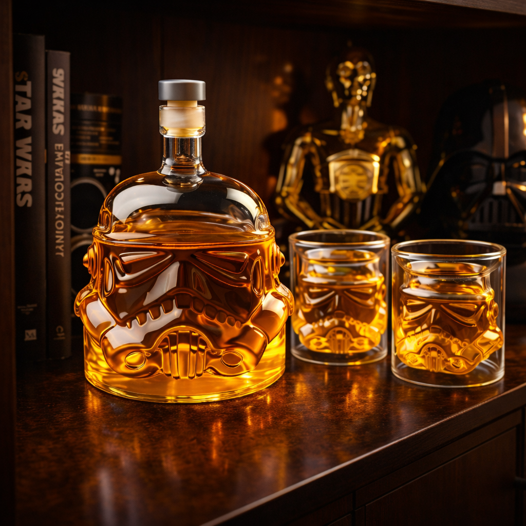 Darren | Zestaw Butelka Whisky i Szklanka