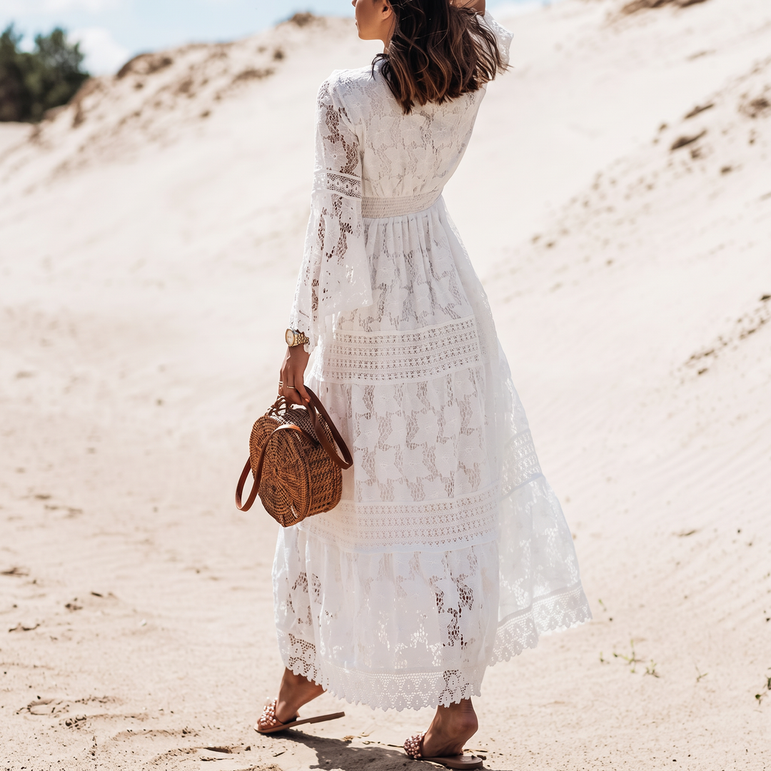 Isabelle | Letnia Sukienka Damska Boho Maxi | Casual Plażowy