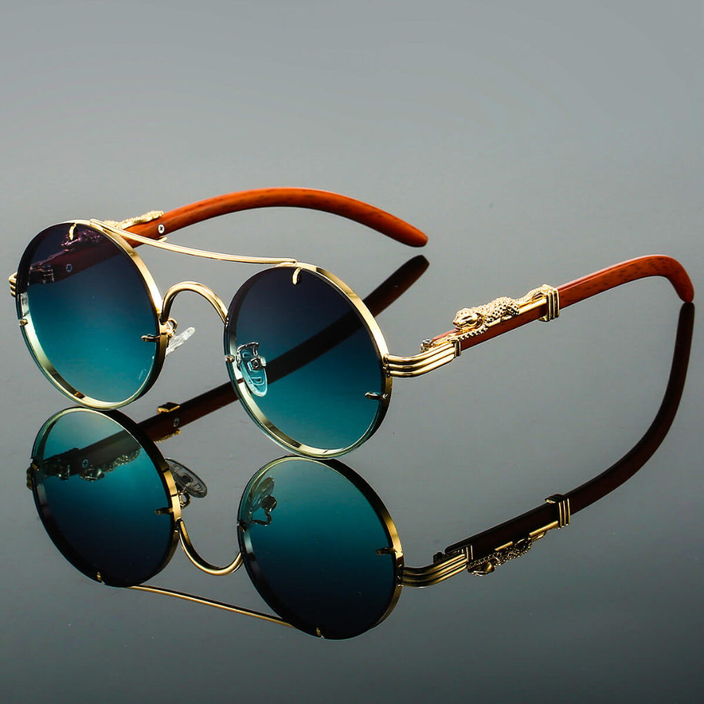 Cayden | Eleganckie Retro Owalne Okulary Przeciwsłoneczne