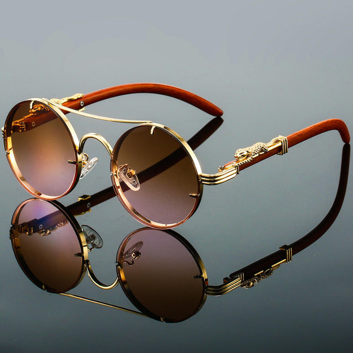 Cayden | Eleganckie Retro Owalne Okulary Przeciwsłoneczne