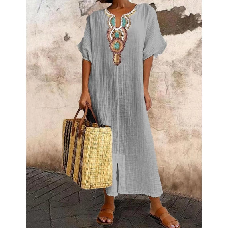 Marnie | Luźna Boho Maxi Sukienka