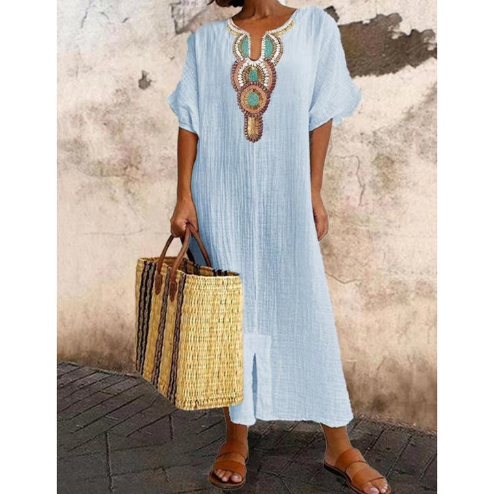 Marnie | Luźna Boho Maxi Sukienka