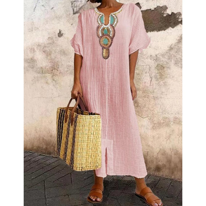 Marnie | Luźna Boho Maxi Sukienka
