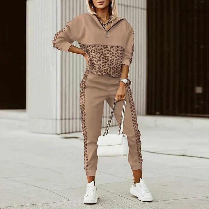 Marcia | Luźny Dres z Pół-Zipem