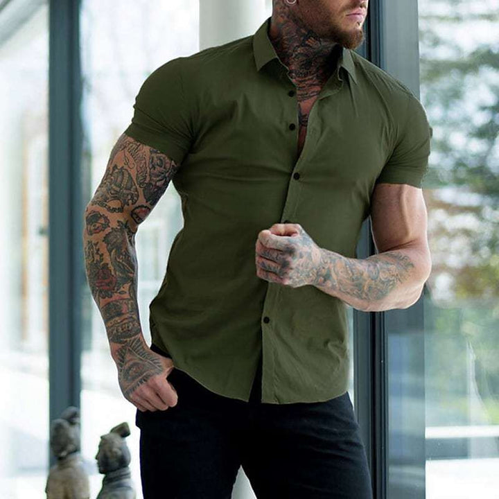 Blake | Koszula Krótki Rękaw Slim Fit