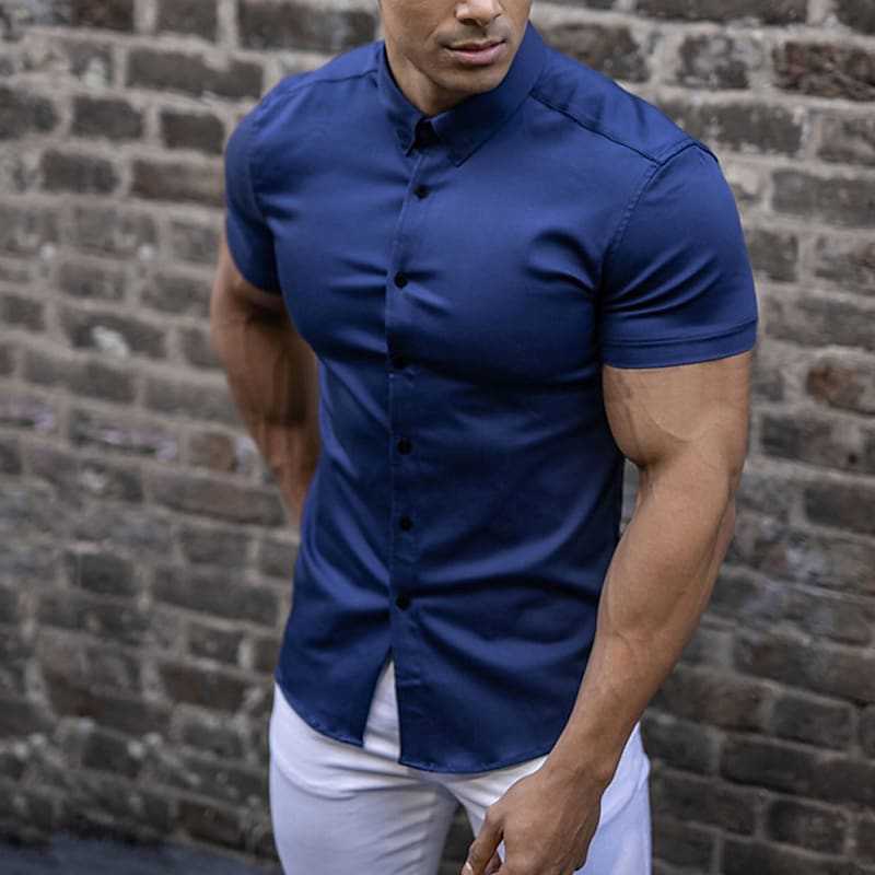 Blake | Koszula Krótki Rękaw Slim Fit
